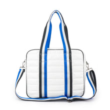 Load image into Gallery viewer, Quilted Puffer Pickleball Bag White
