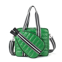 Load image into Gallery viewer, Quilted Puffer Pickleball Bag Kelly Green
