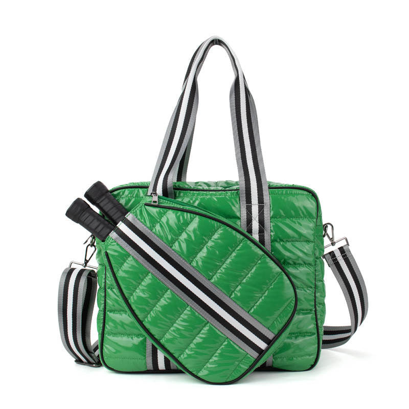 Quilted Puffer Pickleball Bag Kelly Green