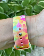 Load image into Gallery viewer, Neon Tie Dye Silicone Band for Apple Watch
