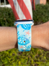 Load image into Gallery viewer, Blue Turtle Silicone Band for Apple Watch

