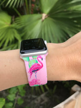 Load image into Gallery viewer, Flamingos Silicone Band for Apple Watch
