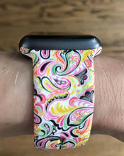 Load image into Gallery viewer, Light Paisley Silicone Band for Apple Watch
