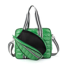 Load image into Gallery viewer, Quilted Puffer Pickleball Bag Kelly Green
