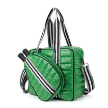 Load image into Gallery viewer, Quilted Puffer Pickleball Bag Kelly Green
