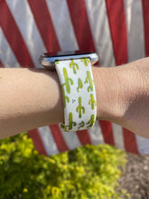 Load image into Gallery viewer, Small Cactus Silicone Band for Fitbit Versa
