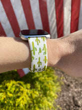 Load image into Gallery viewer, Small Cactus Silicone Band for Fitbit Versa
