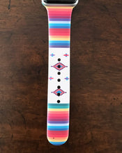 Load image into Gallery viewer, Diamonds and Serape Stripe Silicone Band for Apple Watch
