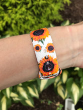 Load image into Gallery viewer, White Sunflower Silicone Band for Apple Watch
