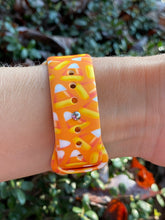 Load image into Gallery viewer, Orange Candy Corn Silicone Band for Apple Watch
