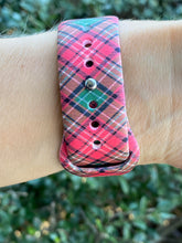 Load image into Gallery viewer, Red &amp; Green Tartan Plaid Silicone Band for Apple Watch
