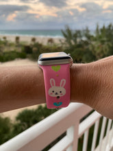 Load image into Gallery viewer, Hot Pink Bunny Silicone Band for Apple Watch
