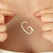 Load image into Gallery viewer, Sideways Initial Necklace
